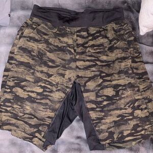 Lululemon Athletica Brown and Black Athletic Shorts